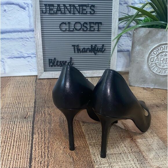 JIMMY CHOO BLACK ROMY 85 PUMPS SIZE 37 1/2 - Picture 7 of 12